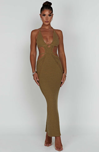 Arabella Maxi Dress - Khaki - glavon