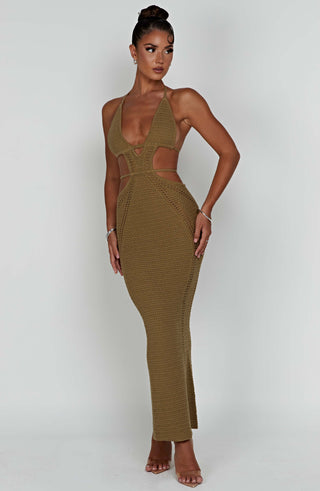 Arabella Maxi Dress - Khaki - glavon