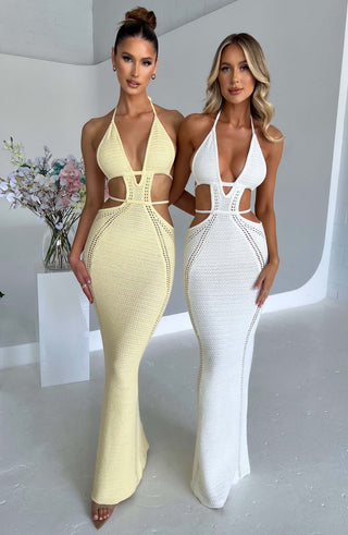 Arabella Maxi Dress - White - glavon