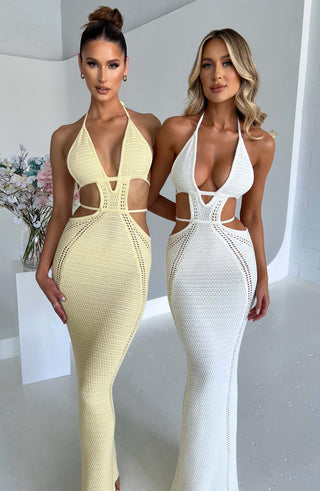 Arabella Maxi Dress - White - glavon