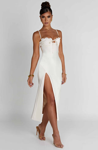Ardelle Midi Dress - Ivory - glavon