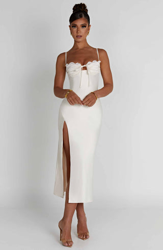 Ardelle Midi Dress - Ivory - glavon