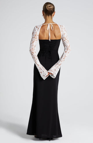 Aria Maxi Dress - Black/White - glavon