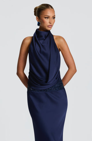 Armelle Maxi Dress - Navy - glavon