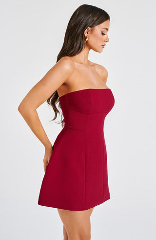 Asha Mini Dress - Wine - glavon