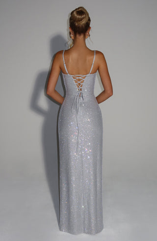 Ashton Maxi Dress - Silver - glavon