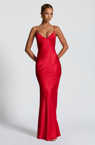 Athena Maxi Dress - Red - glavon