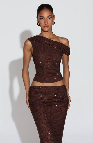 Aveda Top - Plum Brown - glavon