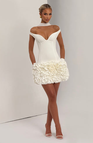 Aveta Mini Dress - Ivory - glavon