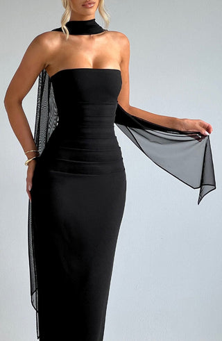 Ayla Scarf - Black - glavon