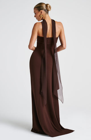 Ayla Scarf - Plum Brown - glavon