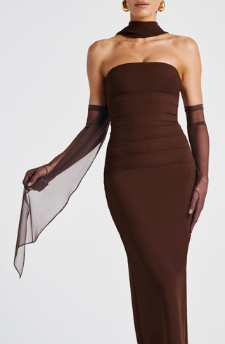 Ayla Scarf - Plum Brown - glavon