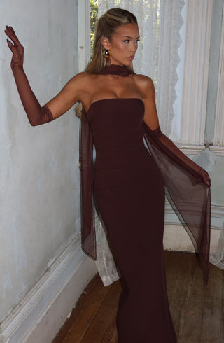 Ayla Scarf - Plum Brown - glavon