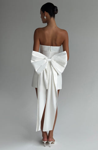 Barbara Mini Dress - Ivory - glavon
