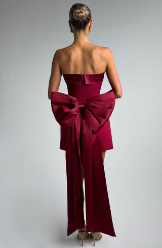 Barbara Mini Dress - Wine - glavon