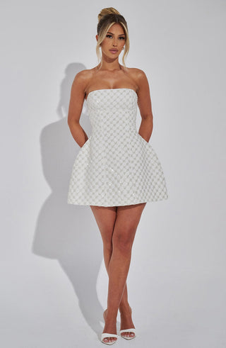 Beatrice Mini Dress - Ivory - glavon