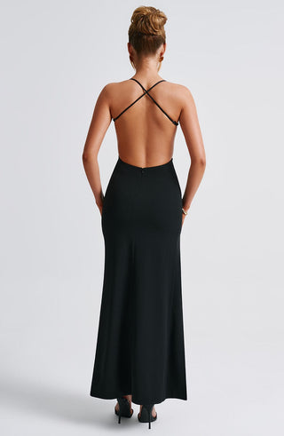 Beatrix Maxi Dress - Black - glavon