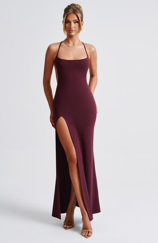 Beatrix Maxi Dress - Cherry Lacquer - glavon