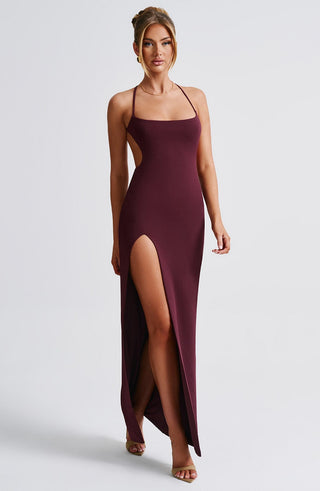 Beatrix Maxi Dress - Cherry Lacquer - glavon
