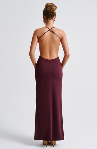 Beatrix Maxi Dress - Cherry Lacquer - glavon