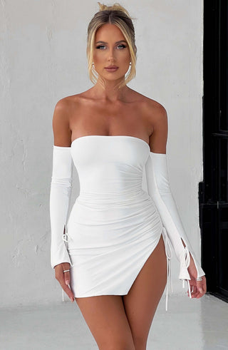Becca Mini Dress - White - glavon