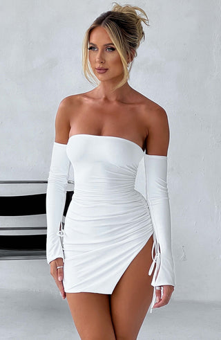 Becca Mini Dress - White - glavon