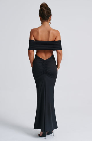Belinda Maxi Dress - Black - glavon