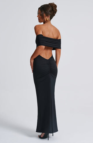 Belinda Maxi Dress - Black - glavon