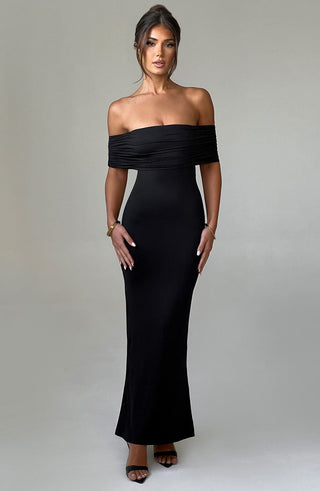 Belinda Maxi Dress - Black - glavon