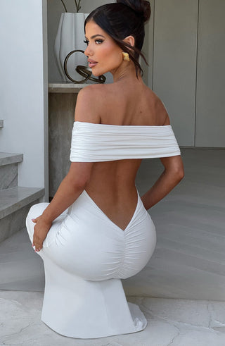 Belinda Maxi Dress - White - glavon