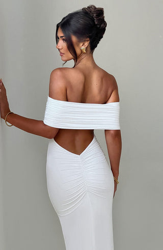 Belinda Maxi Dress - White - glavon