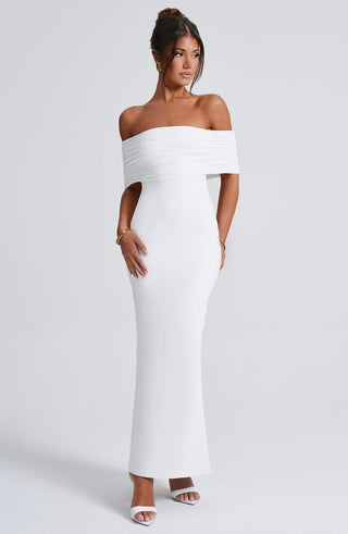 Belinda Maxi Dress - White - glavon