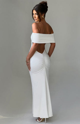 Belinda Maxi Dress - White - glavon