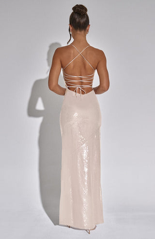 Bells Maxi Dress - Nude - glavon