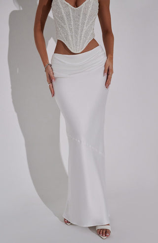 Bernadette Maxi Skirt - Ivory - glavon