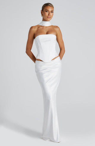 Bernadette Maxi Skirt - Ivory - glavon
