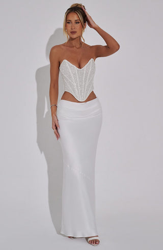 Bernadette Maxi Skirt - Ivory - glavon