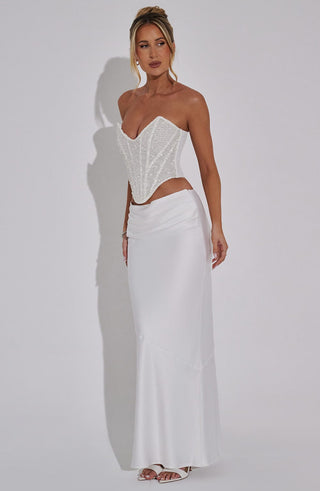 Bernadette Maxi Skirt - Ivory - glavon