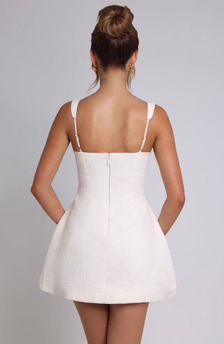 Bessie Mini Dress - Ivory - glavon
