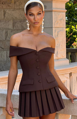 Blakely Top - Plum Brown - glavon