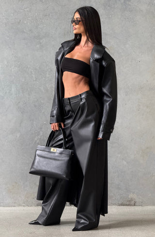 Bridget Trench Coat - Black - glavon