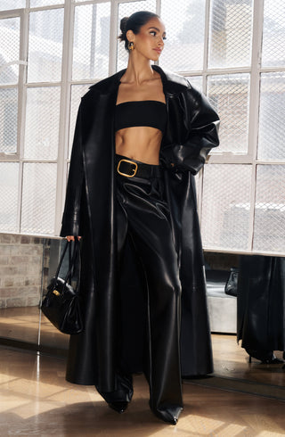 Bridget Trench Coat - Black - glavon