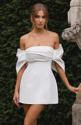 Briella Mini Dress - Ivory - glavon