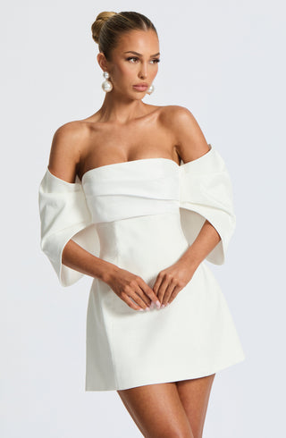 Briella Mini Dress - Ivory - glavon