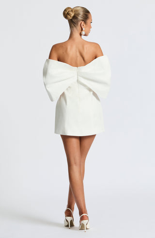 Briella Mini Dress - Ivory - glavon