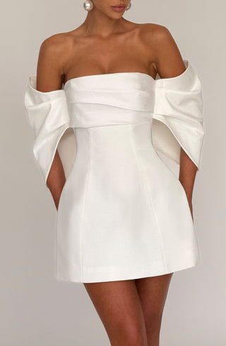 Briella Mini Dress - Ivory - glavon