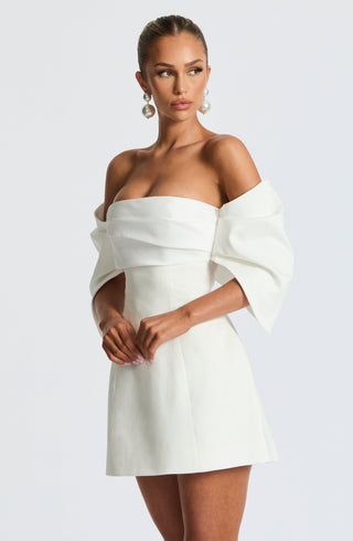 Briella Mini Dress - Ivory - glavon