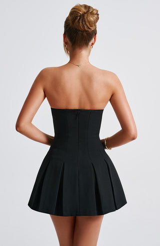 Bryony Mini Dress - Black - glavon