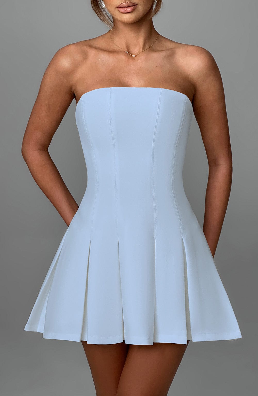 Bryony Mini Dress - Blue - Napalia