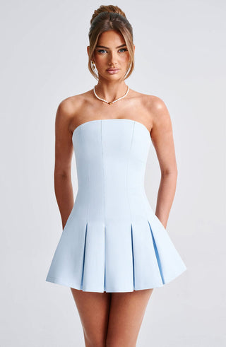 Bryony Mini Dress - Blue - glavon